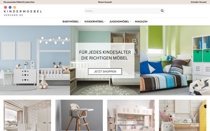 Screenshot of kindermoebel-24shop.de
