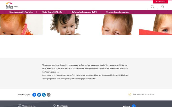 Screenshot of kinderopvangemmaus.be