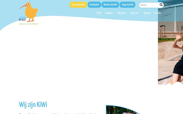 Screenshot of kinderopvangkiwi.nl