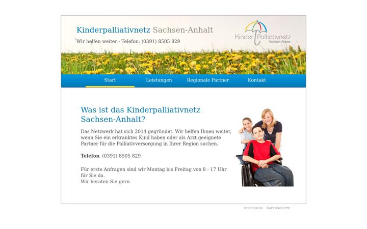 Screenshot of kinderpalliativnetz-sachsen-anhalt.de