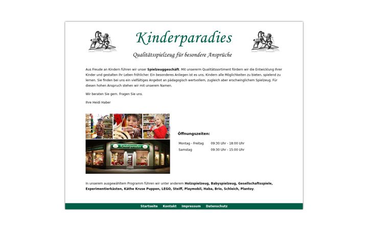 Screenshot of kinderparadies-berlin.de