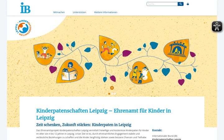 Screenshot of kinderpatenschaften-leipzig.de