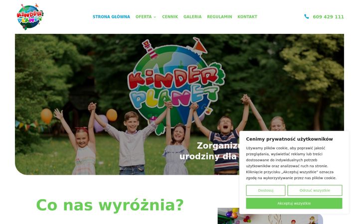 Screenshot of kinderplanet.com.pl