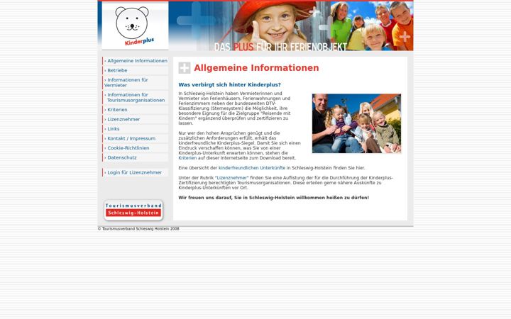 Screenshot of kinderplus-sh.de