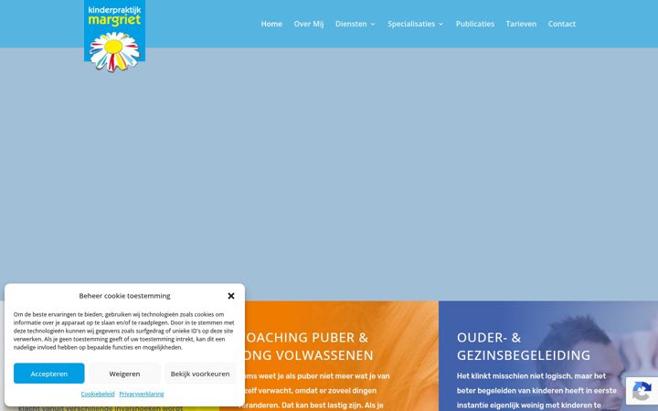 Screenshot of kinderpraktijk-margriet.nl