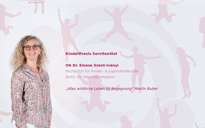 Screenshot of kinderpraxisserviten4tel.at
