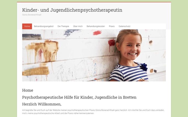 Screenshot of kinderpsychotherapeut-muenster.de