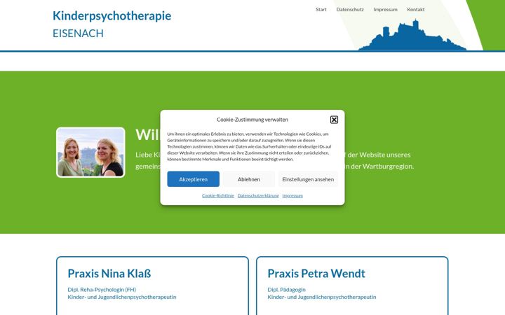 Screenshot of kinderpsychotherapie-eisenach.de