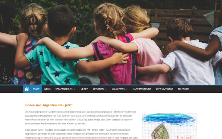 Screenshot of kinderrechtejetzt.de