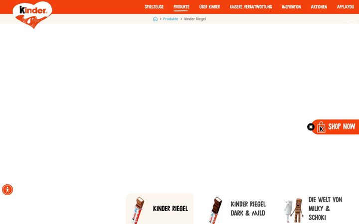 Screenshot of kinderriegel.de