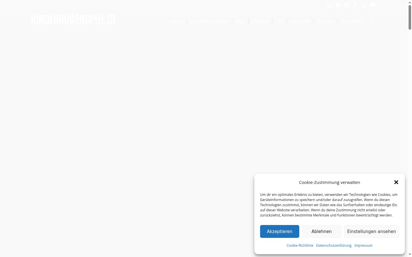 Screenshot tal-banner tal-kunsens muri qabel kwalunkwe interazzjoni