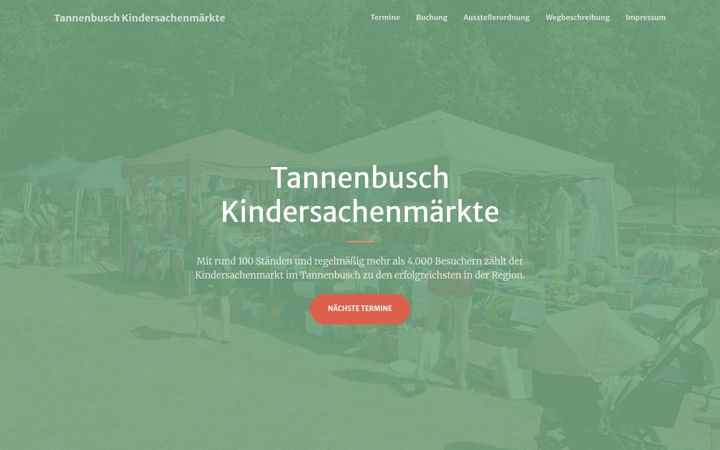 Screenshot of kindersachenmarkt-tannenbusch.de