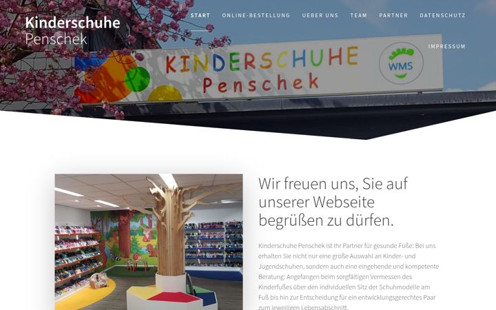 Screenshot of kinderschuhe-penschek.de