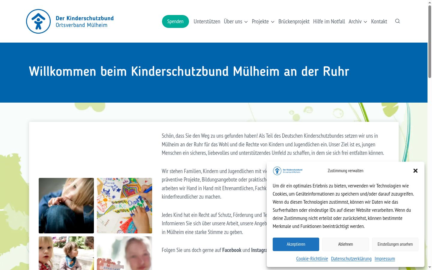 Screenshot tal-banner tal-kunsens muri qabel kwalunkwe interazzjoni
