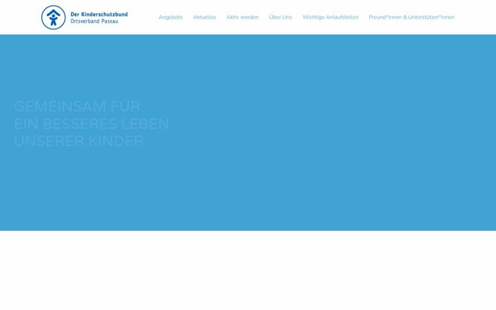 Screenshot of kinderschutzbund-passau.de