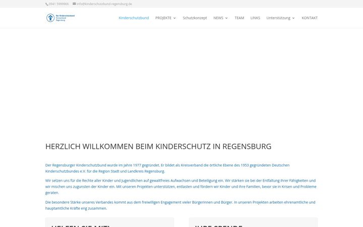 Screenshot of kinderschutzbund-regensburg.de