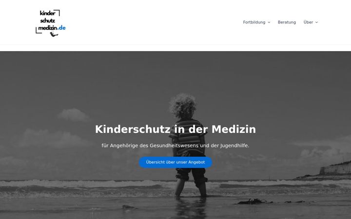 Screenshot of kinderschutzmedizin.de