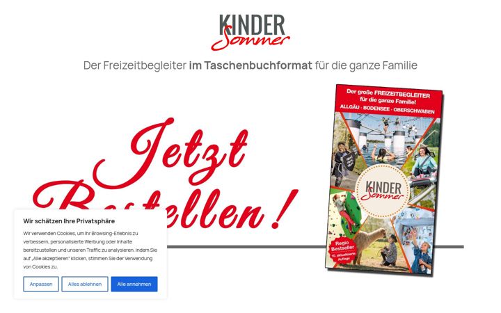 Screenshot of kindersommer-online.de