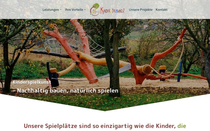 Screenshot of kinderspielkunst.de