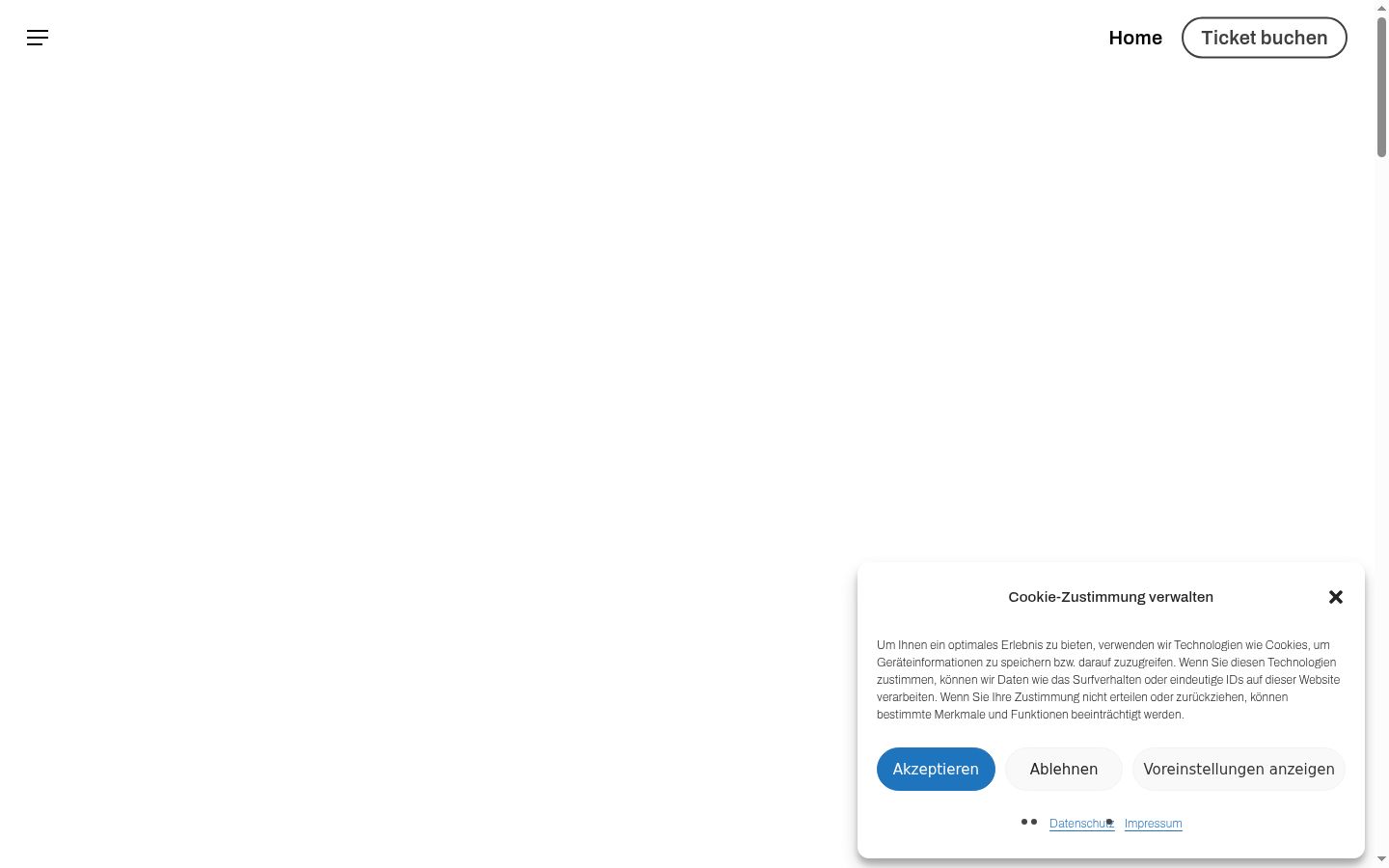 Screenshot του banner συγκατάθεσης που εμφανίστηκε πριν από οποιαδήποτε αλληλεπίδραση