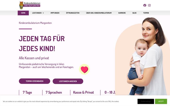Screenshot of kindertelemed.at