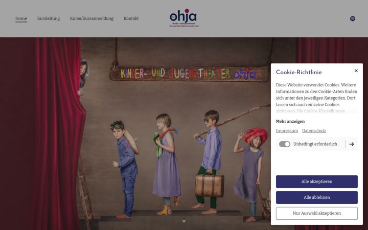 Screenshot of kindertheater-ohja.ch