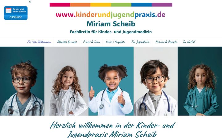Screenshot of kinderundjugendpraxis.de