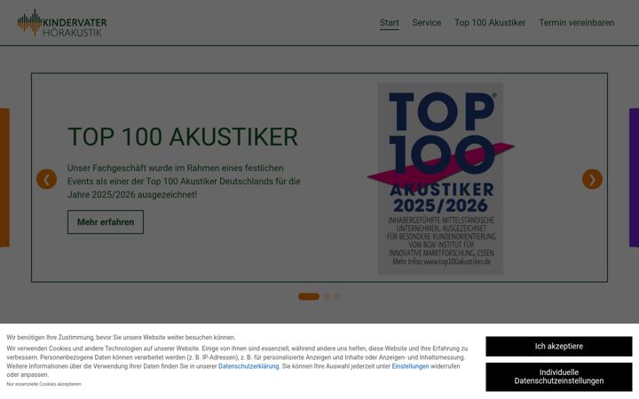 Screenshot of kindervater-akustik.de