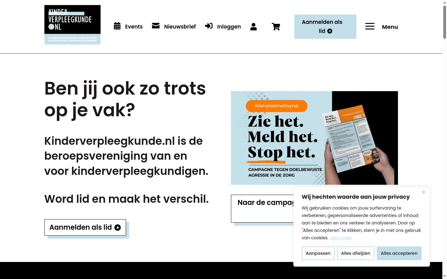 Ekrānuzņēmums ar piekrišanas baneri, kas tika rādīts pirms jebkādas mijiedarbības