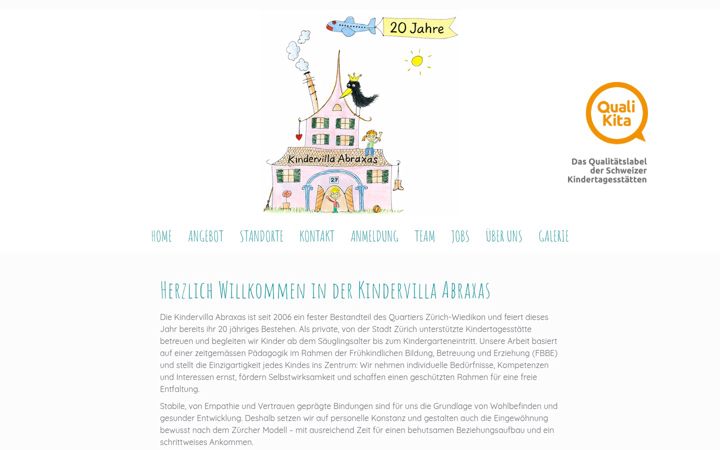 Screenshot of kindervilla-abraxas.ch
