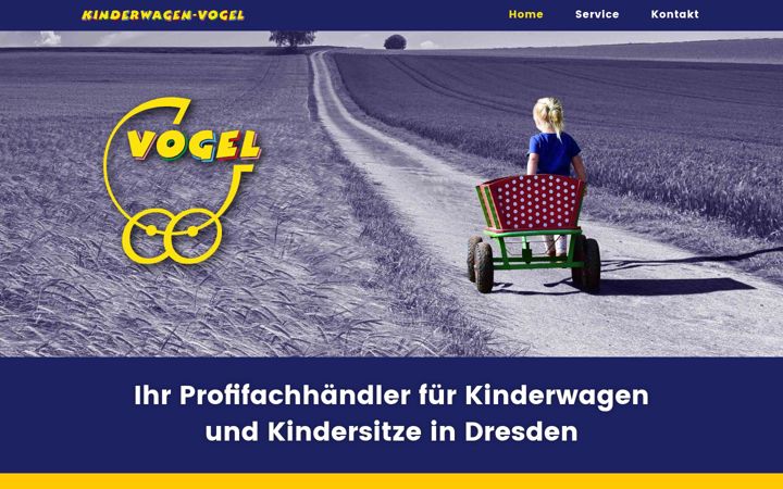 Screenshot of kinderwagen-vogel.de