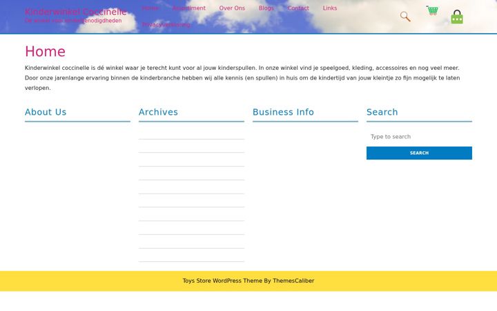 Screenshot of kinderwinkelcoccinelle.nl
