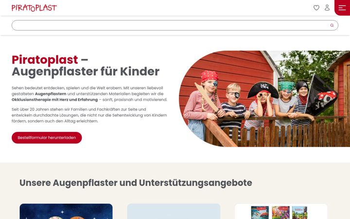 Screenshot of kinderwundversorgung.de