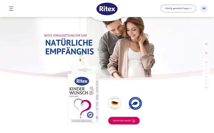 Screenshot of kinderwunsch-gleitmittel.de