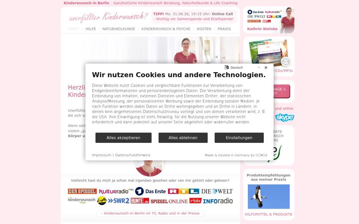Screenshot of kinderwunsch-in-berlin.de