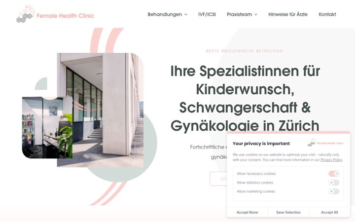 Screenshot of kinderwunsch-zuerich.ch
