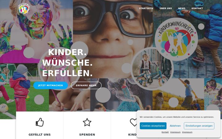 Screenshot of kinderwunschkiste.de