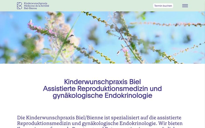 Ekrano kopija kinderwunschpraxis-biel.ch