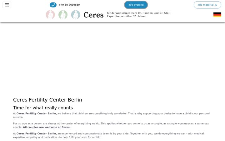 Screenshot of kinderwunschzentrum.de