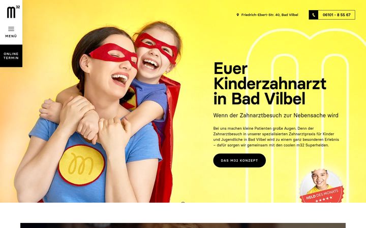 Screenshot of kinderzahnarzt-badvilbel.de