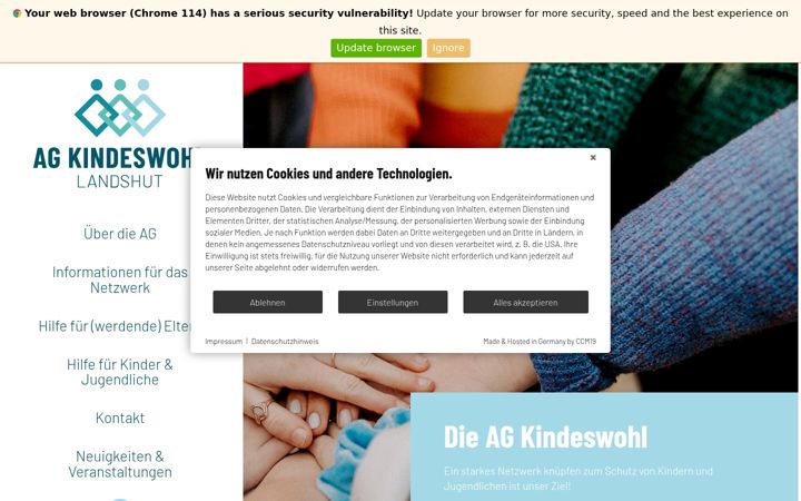 Screenshot of kindeswohl-landshut.de