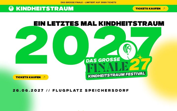 Screenshot of kindheitstraum-festival.de