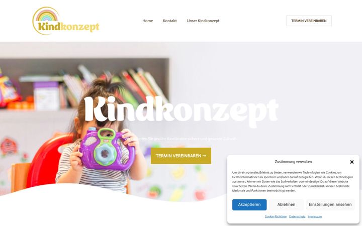 Screenshot of kindkonzept.de