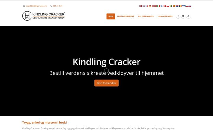 Screenshot of kindlingcracker.no