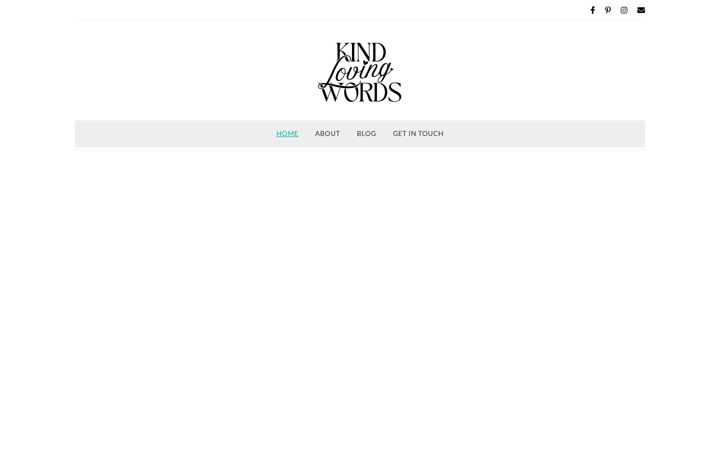 Screenshot of kindlovingwords.com