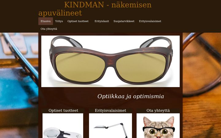 Screenshot of kindman.fi