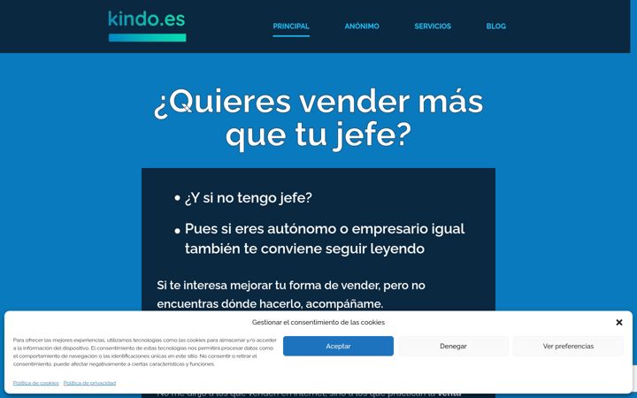 Screenshot of kindo.es