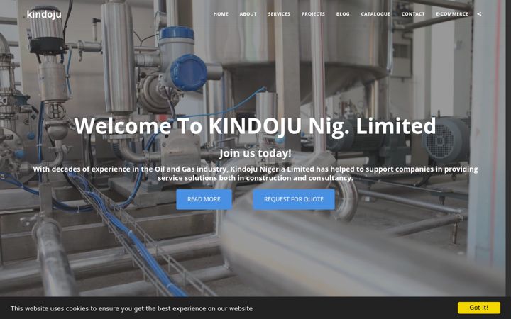 Screenshot of kindoju.com