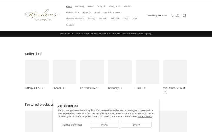 Screenshot of kindonantiques.com