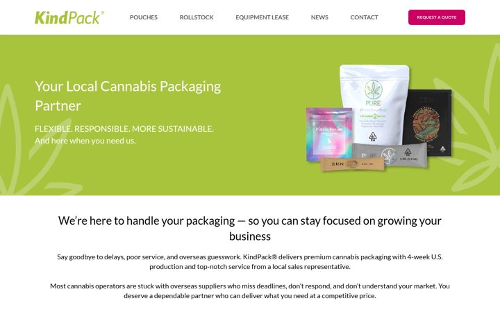 Screenshot of kindpackusa.com